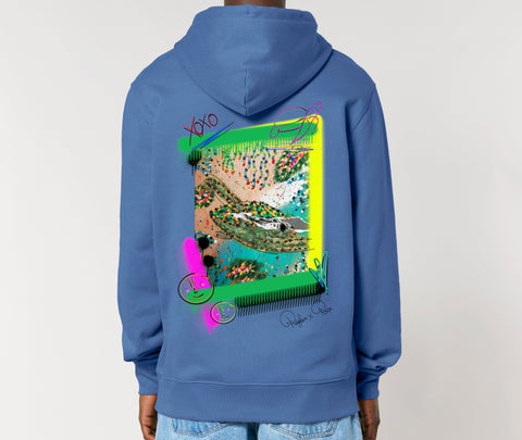 Räglan Hoodies Bright Blue / XXS Turtle Love Hoodie "Turtle"