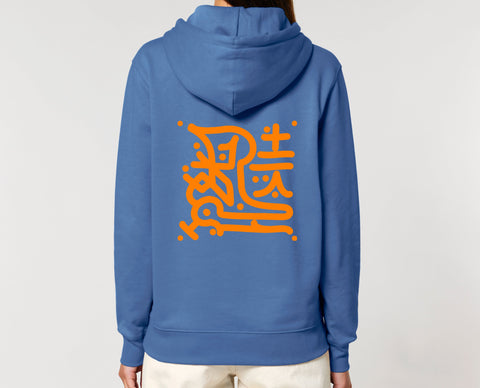 Räglan Hoodies Butterfly Hoodie Blau