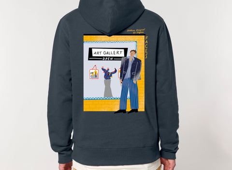 Räglan Hoodies Hoodie "Faces"