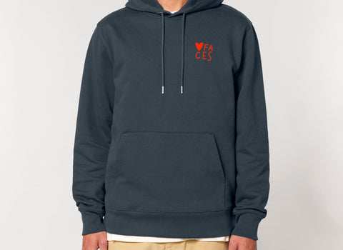 Räglan Hoodies Hoodie "Faces"