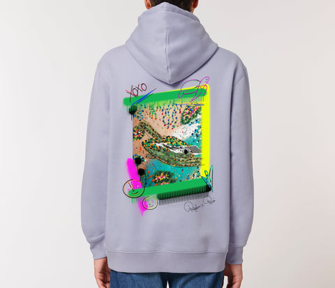 Räglan Hoodies Lavender / XXS Turtle Love Hoodie "Turtle"