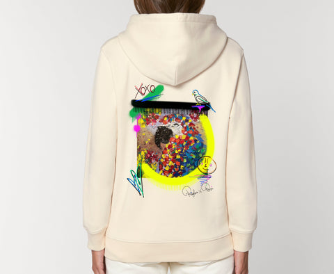 Räglan Hoodies Naturalraw / XXS Turtle Love Hoodie "Parrot"