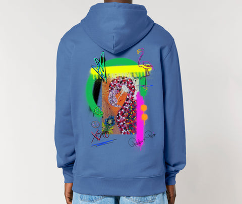 Räglan Hoodies Turtle Love Hoodie "Flamingo"