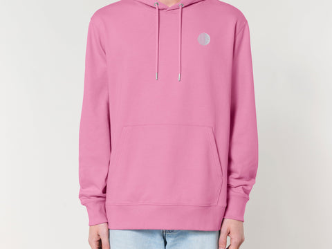 Räglan Kapuzensweatshirts Bubblepink / XXS Pink Hoodie mit Logo Stick