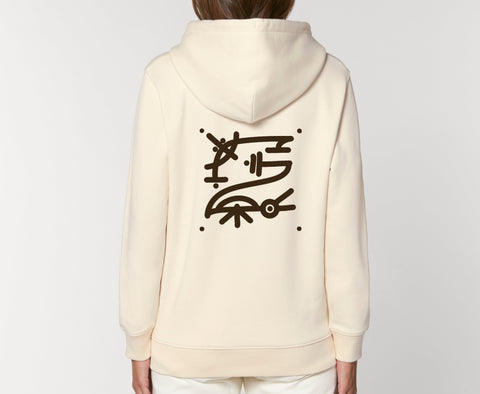 Räglan Kapuzensweatshirts Kokon 3 / XXS Butterfly Hoodie Natural