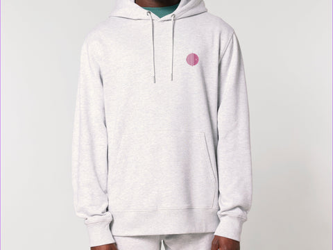 Räglan Kapuzensweatshirts Pink / XXS Heather Grey Hoodie mit Logo Stick