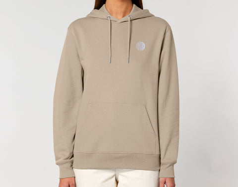Räglan Kapuzensweatshirts Weiß / XXS Desert Hoodie mit Logo Stick
