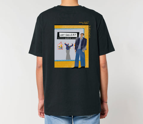 Räglan T-Shirts Kurzarm 2 / XXS T-Shirt "Faces"