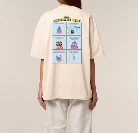 Räglan T-Shirts Kurzarm Authentic Self Oversized T-Shirt