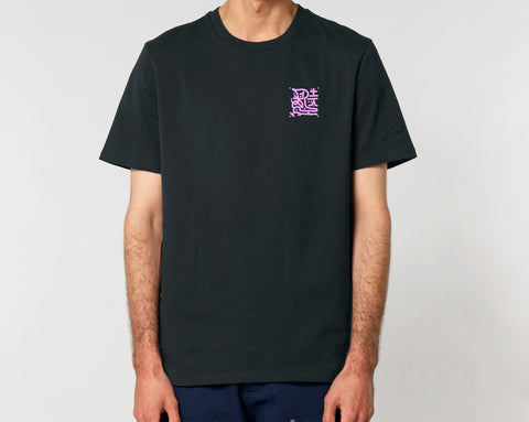 Räglan T-Shirts Kurzarm Butterfly T-shirt Black