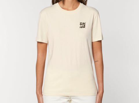 Räglan T-Shirts Kurzarm Butterfly T-shirt Natural