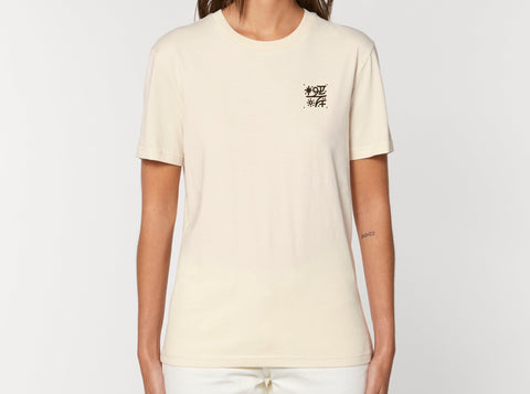 Räglan T-Shirts Kurzarm Butterfly T-shirt Natural