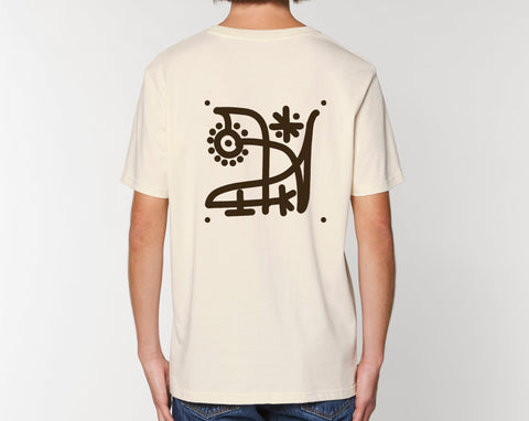 Räglan T-Shirts Kurzarm Butterfly T-shirt Natural