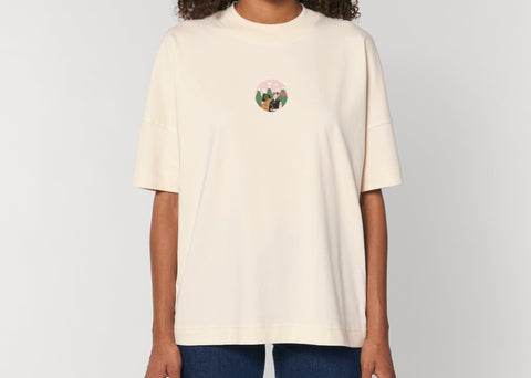 Räglan T-Shirts Kurzarm Conscious Impact Oversized T-Shirt