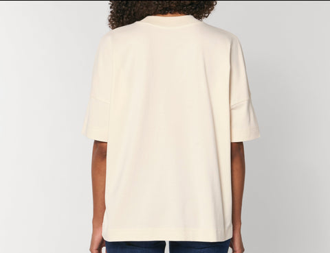 Räglan T-Shirts Kurzarm Faces Oversized T-Shirt