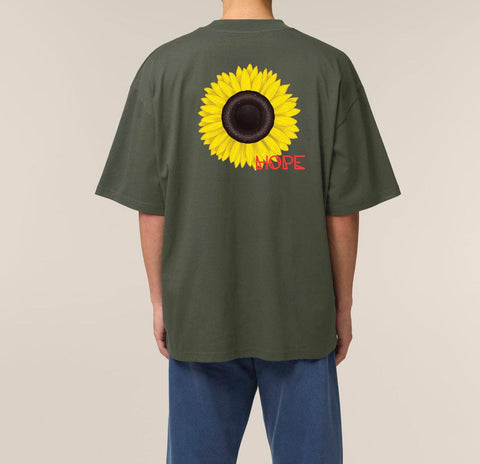 Räglan T-Shirts Kurzarm Khaki / XXS Rays of Hope Oversized T-Shirt