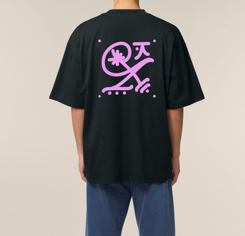 Räglan T-Shirts Kurzarm Kokon 1 / XXS Butterfly Oversized T-shirt Black