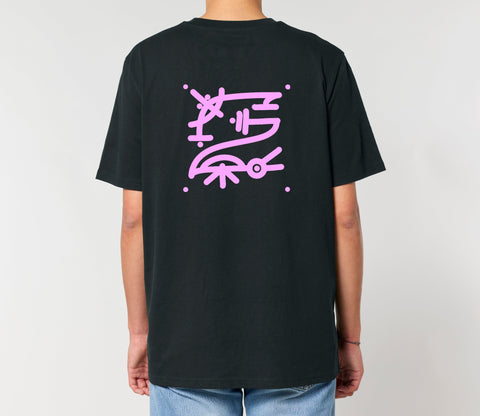 Räglan T-Shirts Kurzarm Kokon 3 / XXS Butterfly T-shirt Black