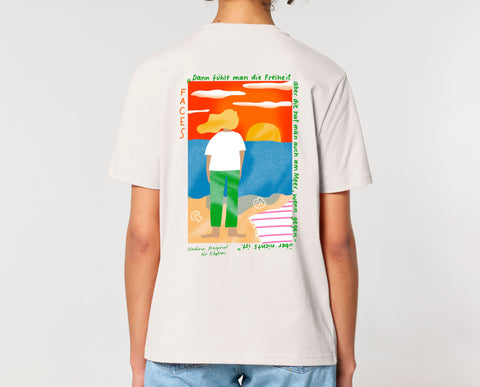 Räglan T-Shirts Kurzarm T-Shirt "Faces"