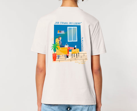 Räglan T-Shirts Kurzarm T-Shirt "Faces"