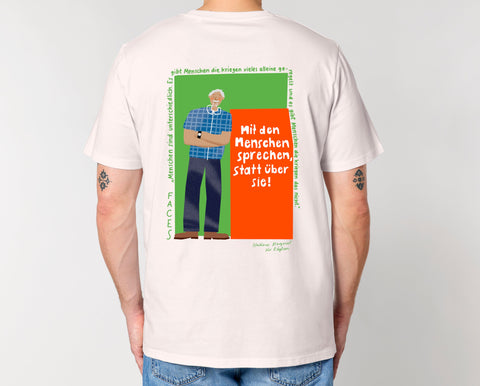 Räglan T-Shirts Kurzarm T-Shirt "Faces"