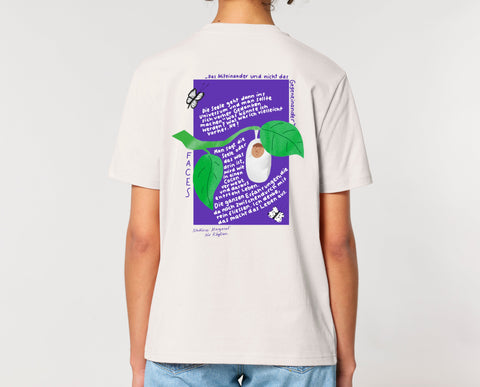 Räglan T-Shirts Kurzarm T-Shirt "Faces"