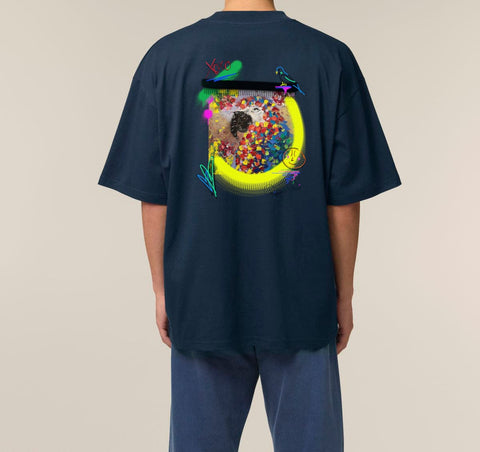Räglan T-Shirts Kurzarm Turtle Love Oversized "Parrot"