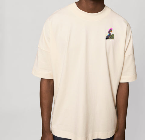 Räglan T-Shirts Kurzarm Turtle Love Oversized "Peacock"