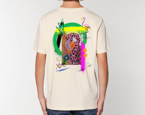 Räglan T-Shirts Kurzarm Turtle Love T-Shirt "Flamingo"