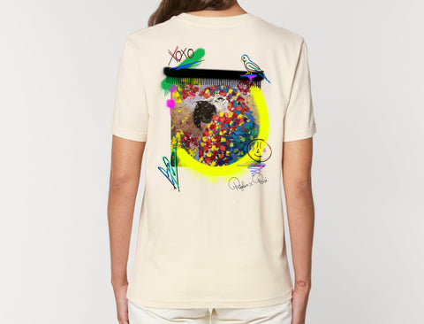 Räglan T-Shirts Kurzarm Turtle Love T-Shirt "Parrot"