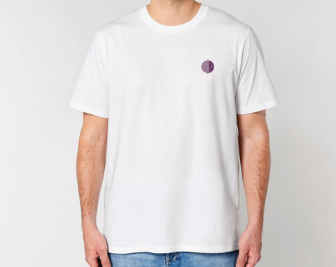 Räglan T-Shirts und Longsleeves Purple / XXS Weißes T-shirt mit Logo Stick