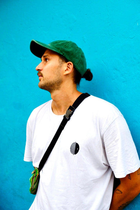 Räglan T-Shirts und Longsleeves Schwarz / XXS Weißes T-shirt mit Logo Stick