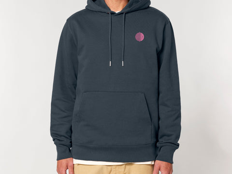 Stanley & Stella Kapuzensweatshirts Pink / XXS Dunkelgrauer Hoodie mit Logo Stick