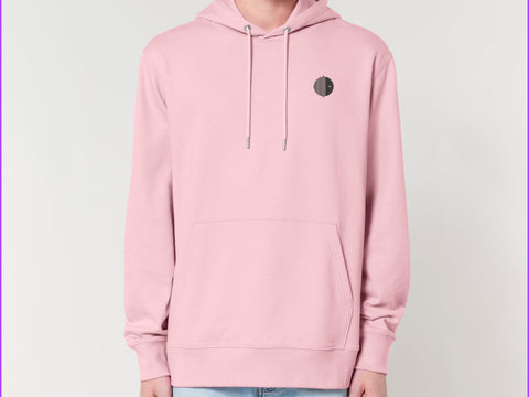 Räglan Kapuzensweatshirts Cottonpink / XXS Pink Hoodie mit Logo Stick
