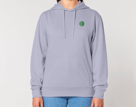 Räglan Kapuzensweatshirts Lavender Hoodie mit Logo Stick