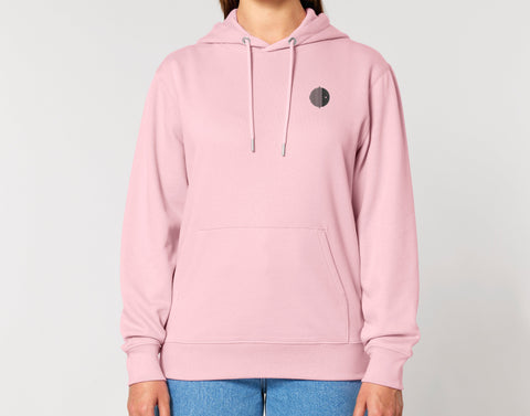 Räglan Kapuzensweatshirts Pink Hoodie mit Logo Stick