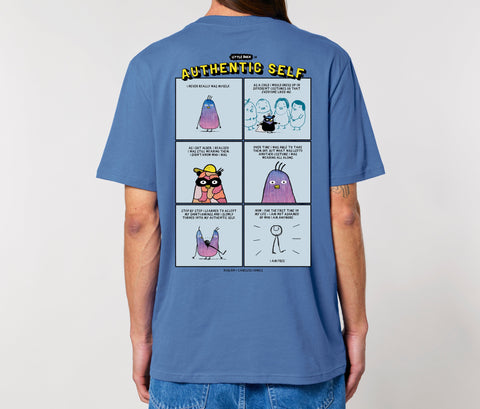 Räglan T-Shirts Kurzarm Brightblue / XXS Authentic Self T-shirt