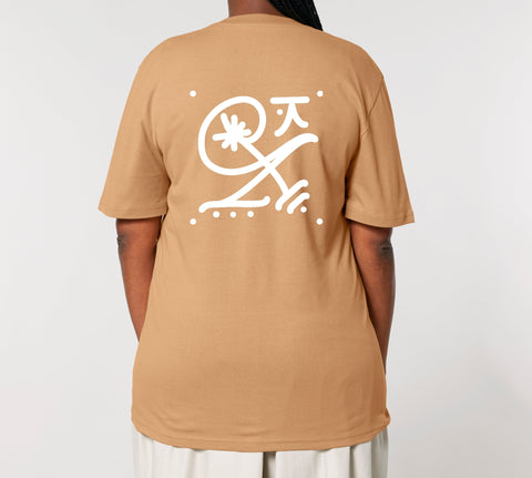 Räglan T-Shirts Kurzarm Butterfly T-shirt Latte