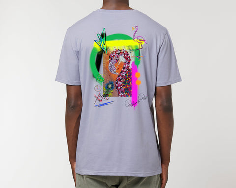 Räglan T-Shirts Kurzarm Lavender / XXS Turtle Love T-Shirt "Flamingo"