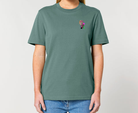 Räglan T-Shirts Kurzarm Turtle Love T-Shirt "Flamingo"