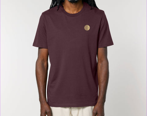 Räglan T-Shirts und Longsleeves Braunes T-Shirt mit Logo Stick