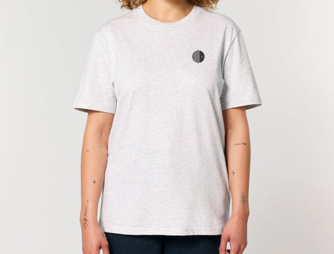 Räglan T-Shirts und Longsleeves Heather Grey T-Shirt mit Logo Stick