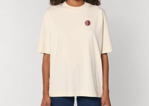 Räglan T-Shirts und Longsleeves Red / XXS Oversized T-Shirt "Natural Raw"